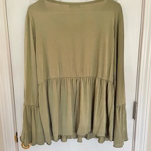Olive green blouse